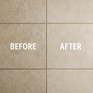 Tile cleaning West Palm Beach before and after showing sparkling clean floors.